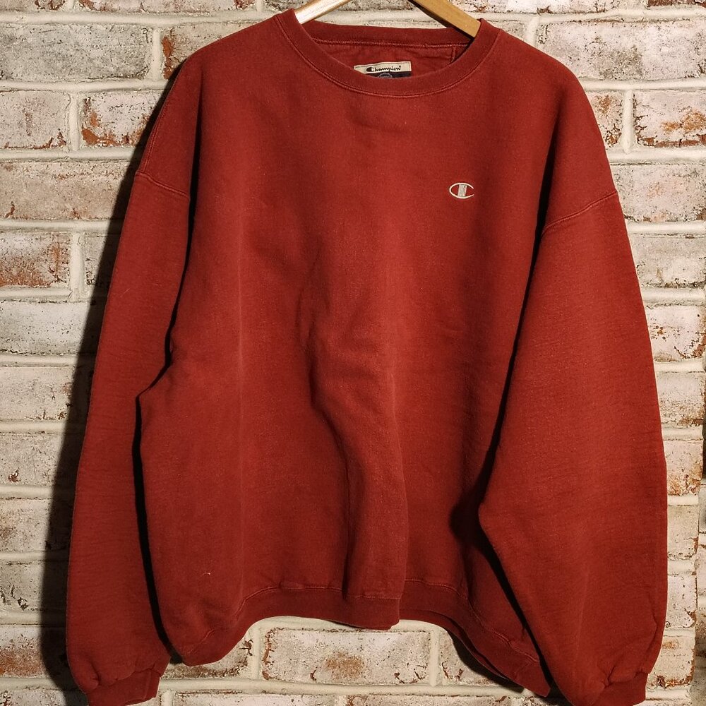 Vintage Champion Burgundy Sweatshirt - XXL
